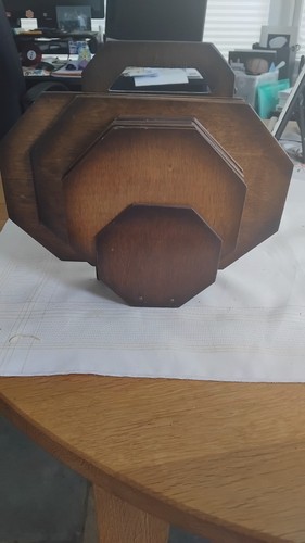Rare art deco set wooden - of,