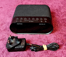 Azatom DAB FM Radio Clock Alarm Speaker with Bluetooth USB charger Revival Black