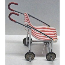 Red & White Striped Stroller