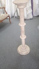 Vintage decorative wooden carved Column plant stand/torchere   1 metre high