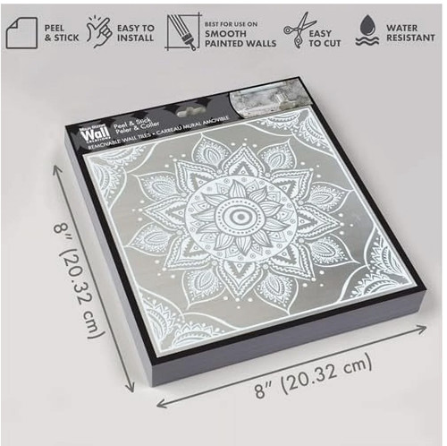 Peel stick backsplash - 6, 8"x8"