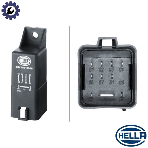 Control unit glow time - control, 008