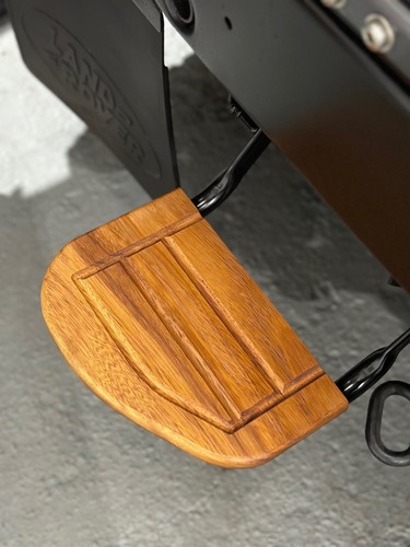 Iroko wood tread - , rear