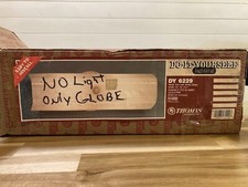 Vintage White Glass Globe Only