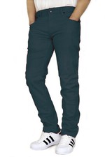 MEN'S TWILL STRETCH SKINNY JEANS VICTORIOUS *6 NEW COLORS WAIST 28-42