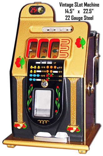 Vintage cent slot machine - vintage,