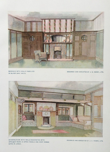 Art nouveau drawing room - room, &