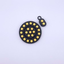 Black and Gold Push Button