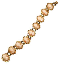 Vintage 800 Gilt Silver Carved