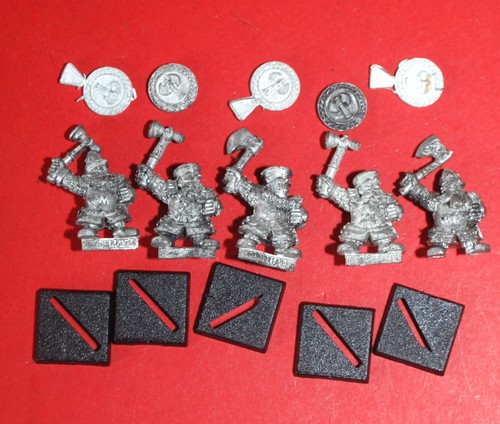 Warhammer dwarfs 5x metal - warhammer,