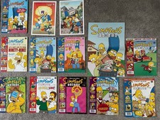 The Simpsons comics UK X18 2003-2004 bundle X18 issues & Posters 86-102, 104