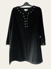 SAHARA Black Needlecord Tunic