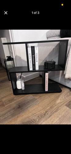 Sofa black side table - black,