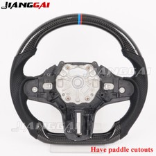 Real Carbon Fiber Steering Wheel For BMW G30 G32 G38 X3 X4 X5 M5 M8 NO HEATED