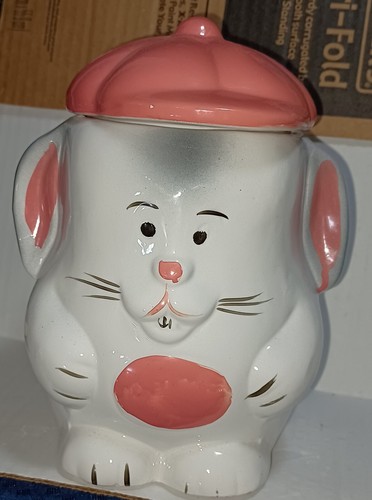 Vintage white and pink bunny - vintage,