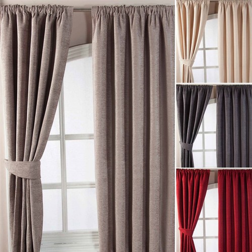 Chenille pencil pleat ready - pleat,