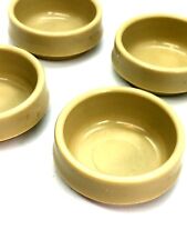 CASTOR CUPS 50mm cream strong caster floor protectors / carpet glides (106)