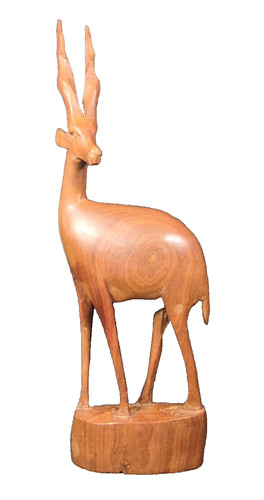 Wooden antelope gazelle - wooden, antelope/gazelle