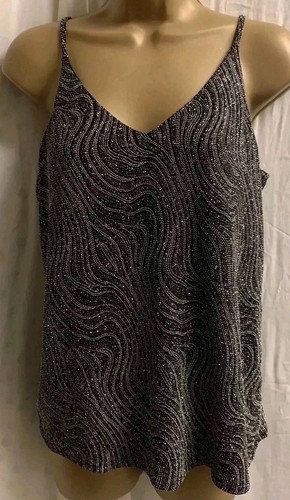 Black glitter sparkle neck - black,