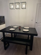 Jefferson Next Dining Table and Bench Set, 8-Seater