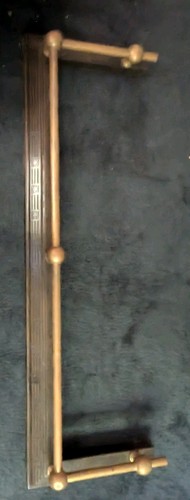 Antique brass fire fender - fender,