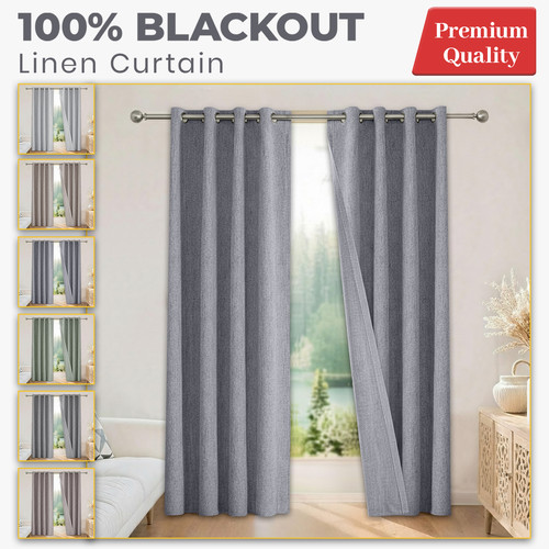 Linen style blackout curtains - style,