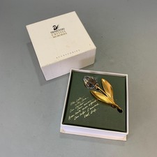 Swarovski Crystal Memories Cut Glass Tulip Flower Brooch/ Pin, Gold Plated.