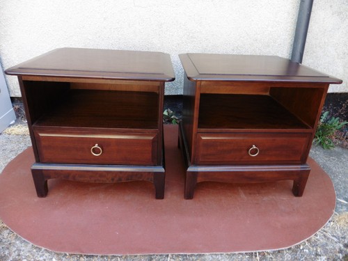 Pair stag minstrel mahogany - pair,