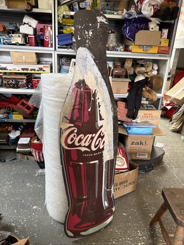 Large metal coca - metal, coca-cola
