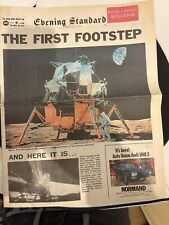 Evening Standard-Man On The Moon-1969/Reproduction Newspaper /historical/retro