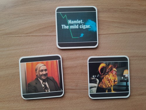 Hamlet cigar coasters,TV