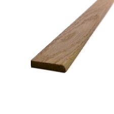 Solid Oak Flat Edge Cover Strip -  Threshold Strip 1 metre Length - 30mm x 5mm