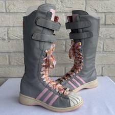 2000s Adidas X Missy Elliot Remix Knee High Superstar Boots
