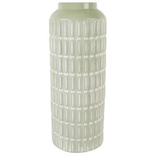 54cm tall metal vase - vase, green