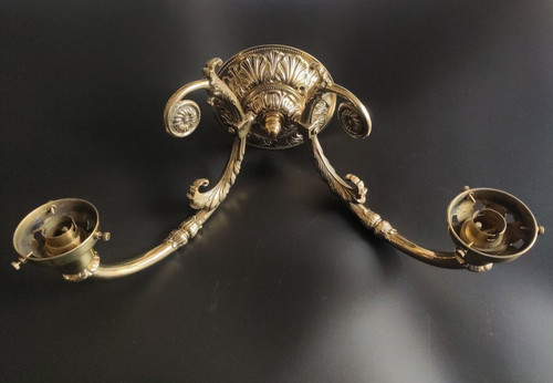 Large old vintage solid brass - large,