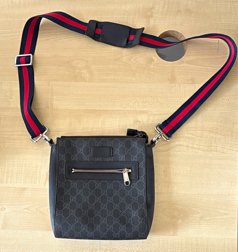 Gucci leather zip crossbody - gg,