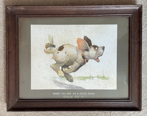 Antique print bonzo dog when - print, "when
