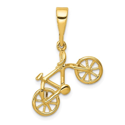 14kt polished bicycle - 14kt,