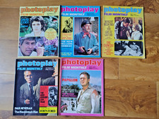 Bundle / Job Lot of FIVE Vintage 1970s Photoplay Movie Magazines Film Cinema