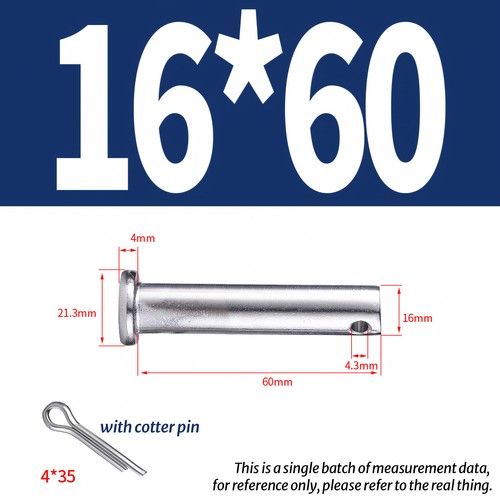 Clevis 16mm 20mm pin - 16mm,