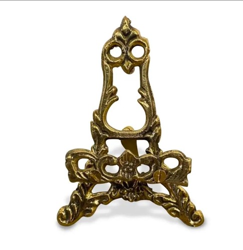 Ornate metal easel display - metal,