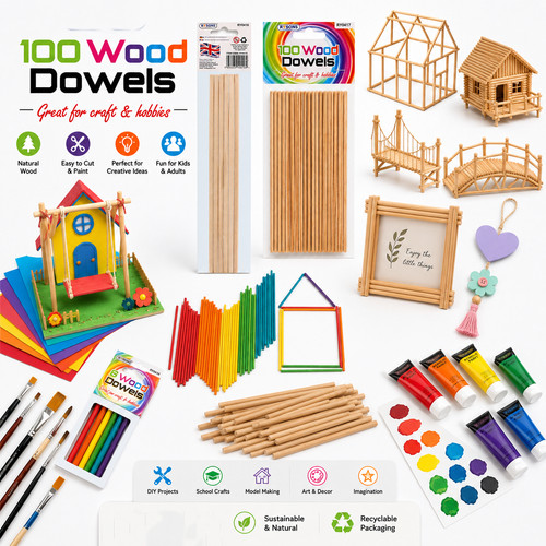A2z wooden dowels craft rods - a2z,