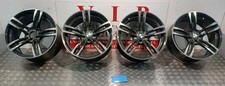 SET OF OEM BMW M2 F87 / M3 F80 / M4 F82 19" BLACK 437M DIAMOND CUT ALLOY WHEELS