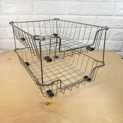 Vintage wire paper desk tray - vintage,