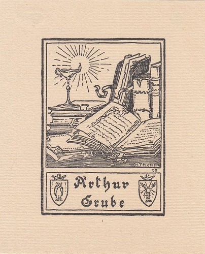 Exlibris bookplate klischee - exlibris,
