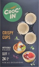 CROC'IN - Neutral Tartlet Shells - Edible Appetizer Or Dessert Cups - Mini Past