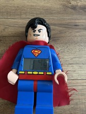 Lego Minifigure DC Super Heroes Superman Digital Alarm Clock Working