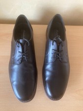 Bata Leather Mens Oxford Lace Up Black  Shoes Size 10 New without Box or Tags
