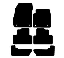 Fits Vauxhall Zafira C Tourer (7 Seat) 2012 - 2021 Tailored Black Car Mats