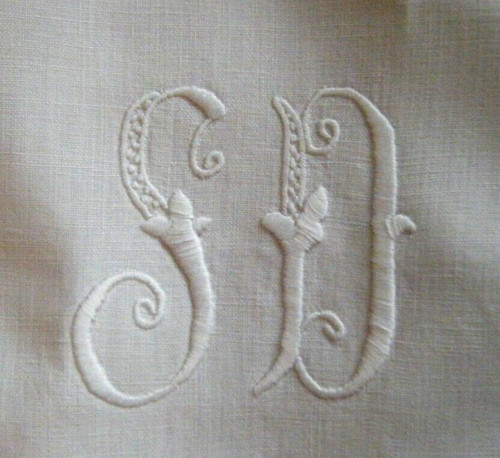 Antique custom made linen - made,